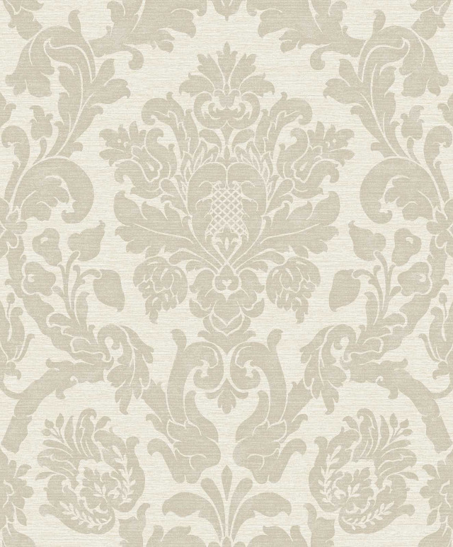 Beige white wallpaper floral design #2 free wallpaper - medium preview image