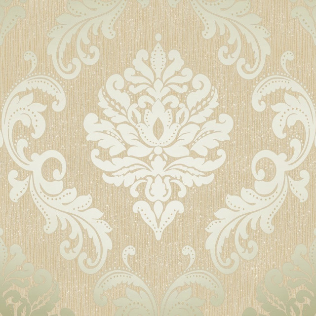 Floral beige background lightgreen border free wallpaper - medium preview image