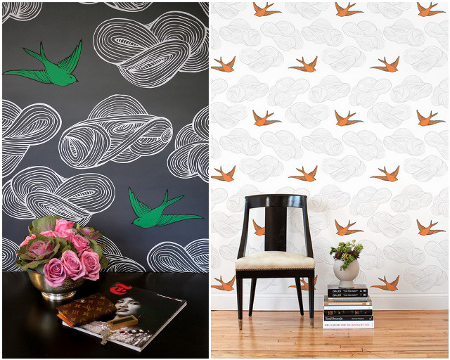 Chair wall birds vase flowers free wallpaper - medium preview image
