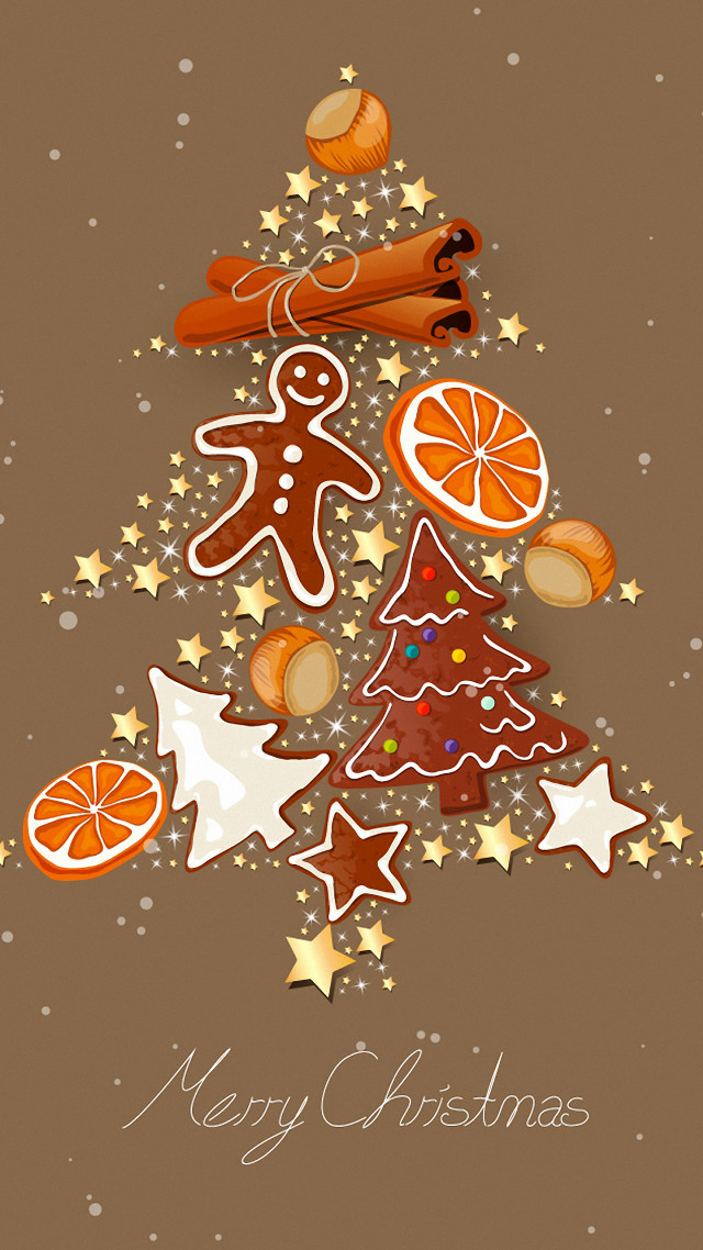 Christmas tree cookies oranges star #2 free wallpaper - medium preview image