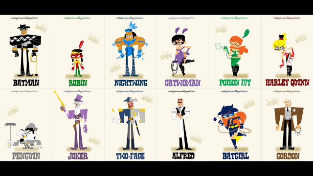 Cartoon characters different names colors free wallpaper - medium preview image