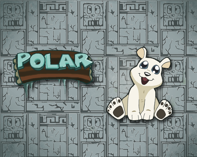 Polar bear sign wall cubes free wallpaper - medium preview image