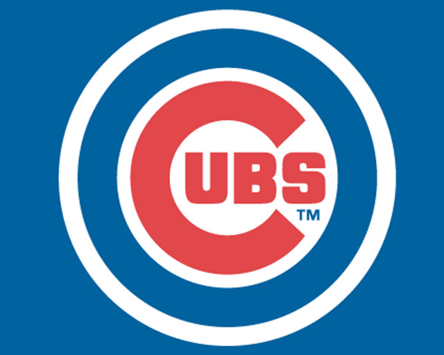Cubs logo blue background white free wallpaper - medium preview image