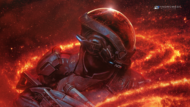 Man space suit helmet red free wallpaper - medium preview image