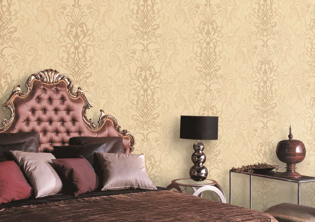 Bed fancy headboard pillows bedroom free wallpaper - medium preview image