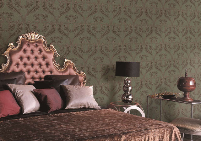 Pink headboard brown blanket rococo free wallpaper - medium preview image