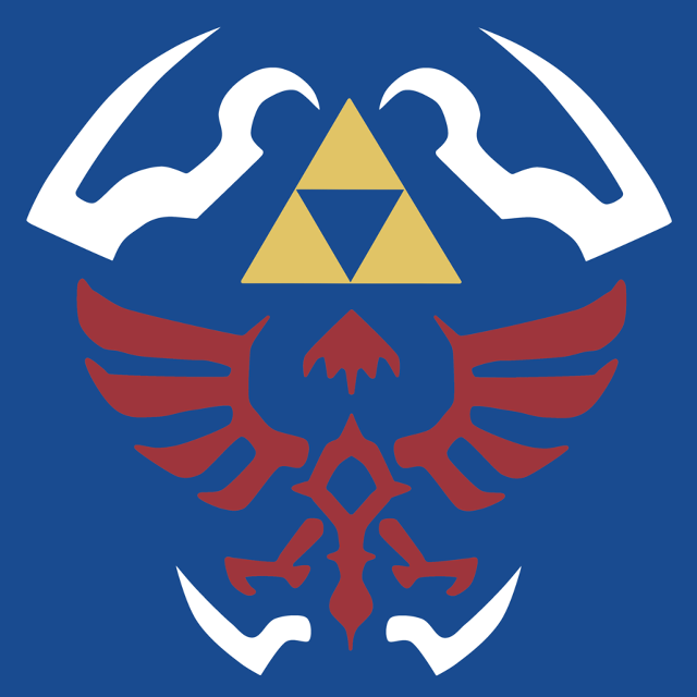 Blue red logo bird arms free wallpaper - medium preview image