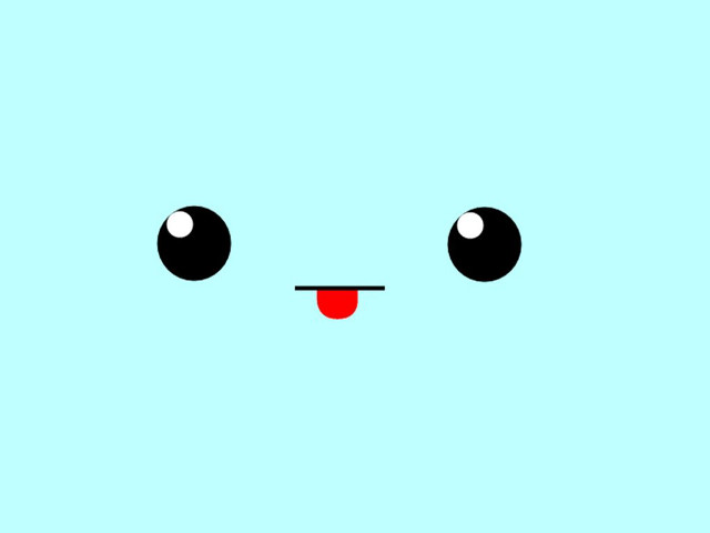 Blue face cute pixel moon free wallpaper - medium preview image