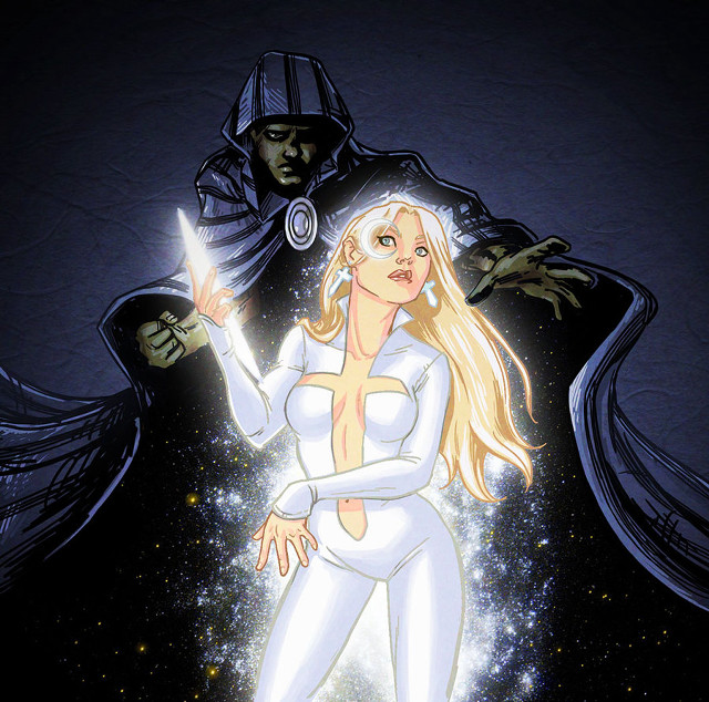 Fantasy comic astronaut aurora moon free wallpaper - medium preview image