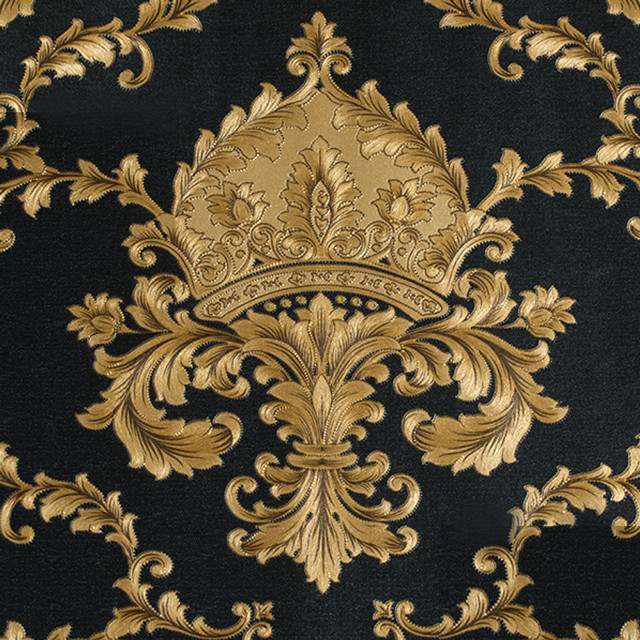 Black gold rococo crown constellation free wallpaper - medium preview image