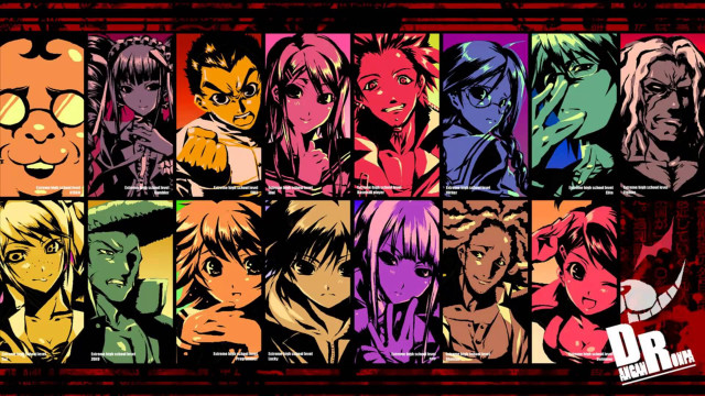 Anime characters expressions faces bunch free wallpaper - medium preview image