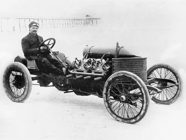 Man dogs oldcar futurism colorized free wallpaper - medium preview image