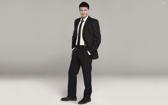 Man suit tie studio gray free wallpaper - medium preview image
