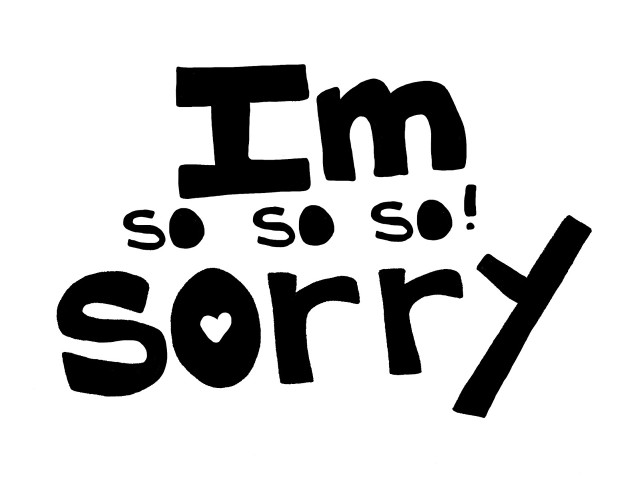 Im so sorry black white #2 free wallpaper - medium preview image
