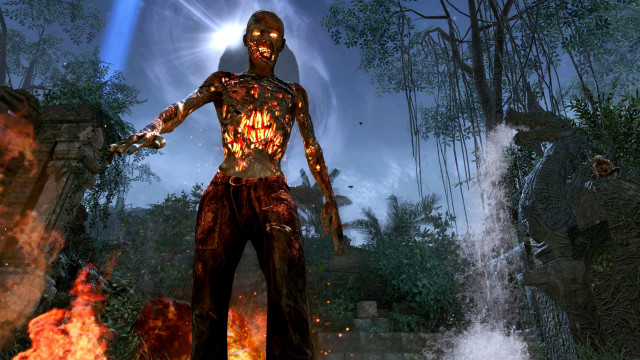 Man fire flames forest demon free wallpaper - medium preview image