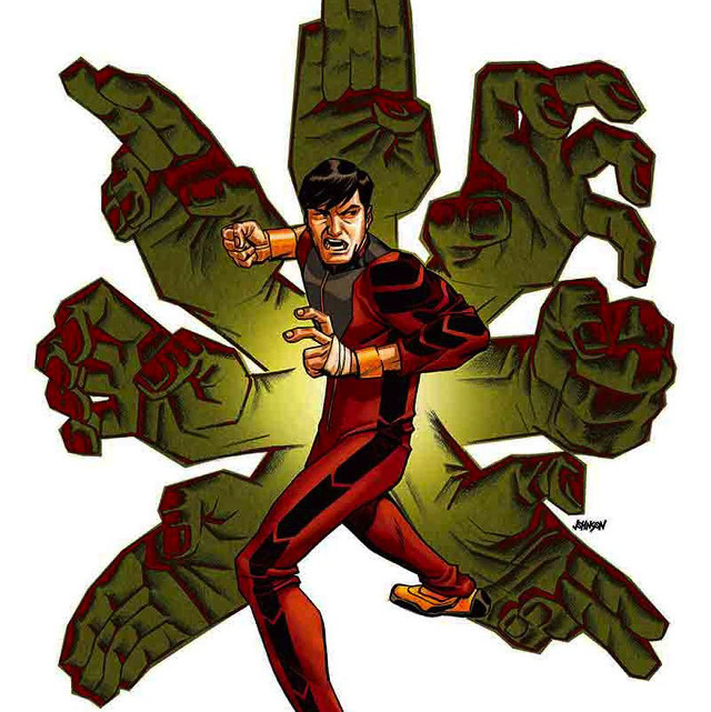 Red suit man running light free wallpaper - medium preview image
