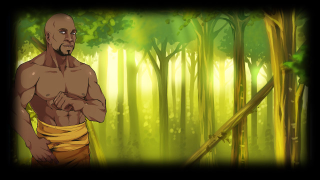 Man yellow belt forest trees free wallpaper - medium preview image
