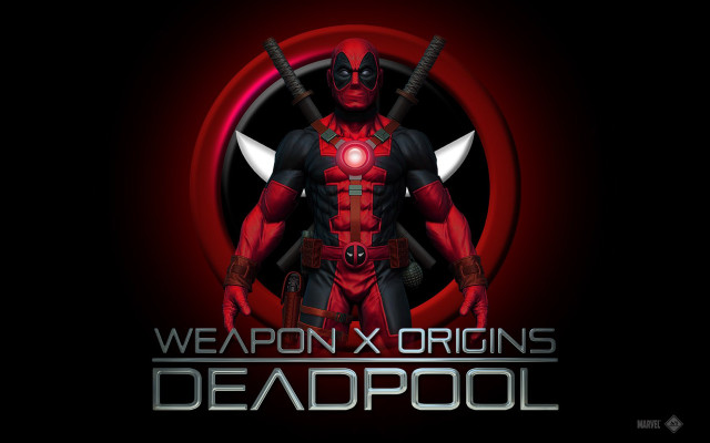Deadpool two swords red circle #2 free wallpaper - medium preview image