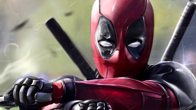 Deadpool baseball bat red mask free wallpaper - medium preview image