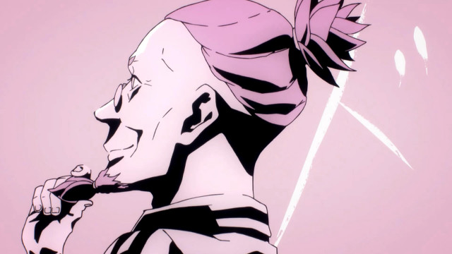Pink mohawk man microphone portrait free wallpaper - medium preview image