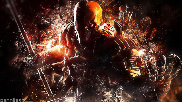 Man suit sword fire black free wallpaper - medium preview image