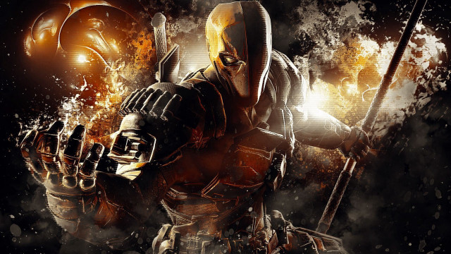 Man yellow mask gun knife #2 free wallpaper - medium preview image