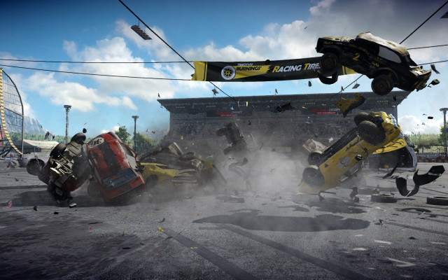 Car in air truck background free wallpaper - medium preview image