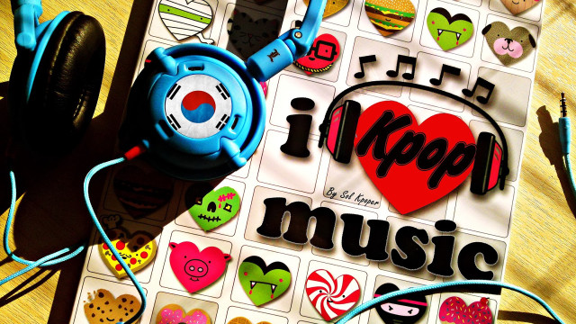 Music book headphones pop surrealism free wallpaper - medium preview image