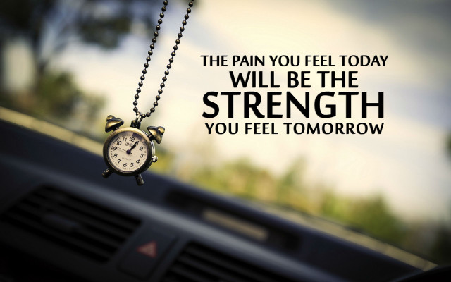 Clock car dashboard quote strength free wallpaper - medium preview image