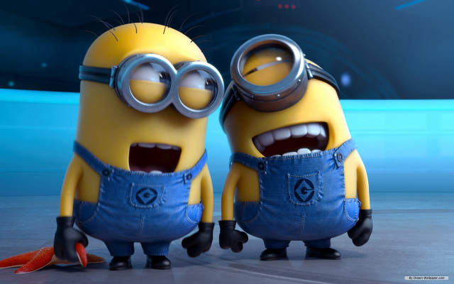 Minions standing scene despicable memes free wallpaper - medium preview image