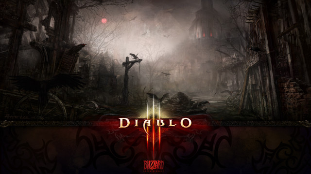 Dark forest diablo sign red free wallpaper - medium preview image