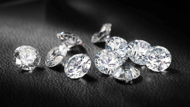 Diamonds black surface background white free wallpaper - medium preview image