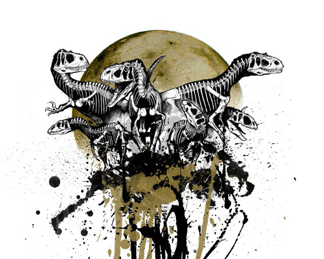 Skeletons horse full moon paint free wallpaper - medium preview image