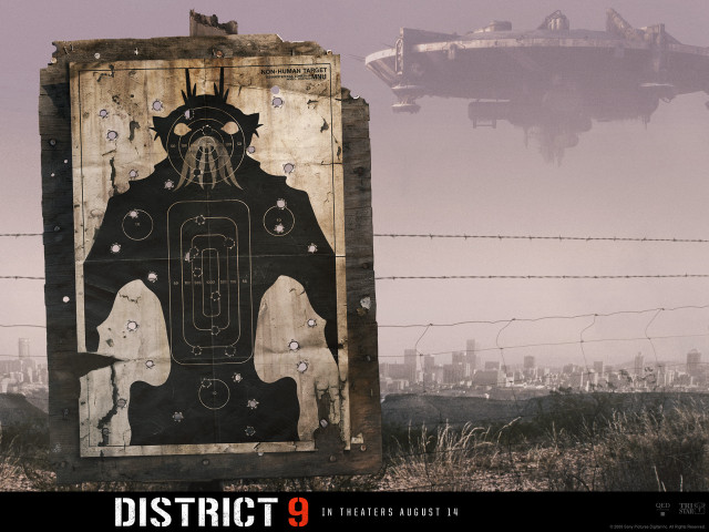 Giant alien sign plane flying free wallpaper - medium preview image