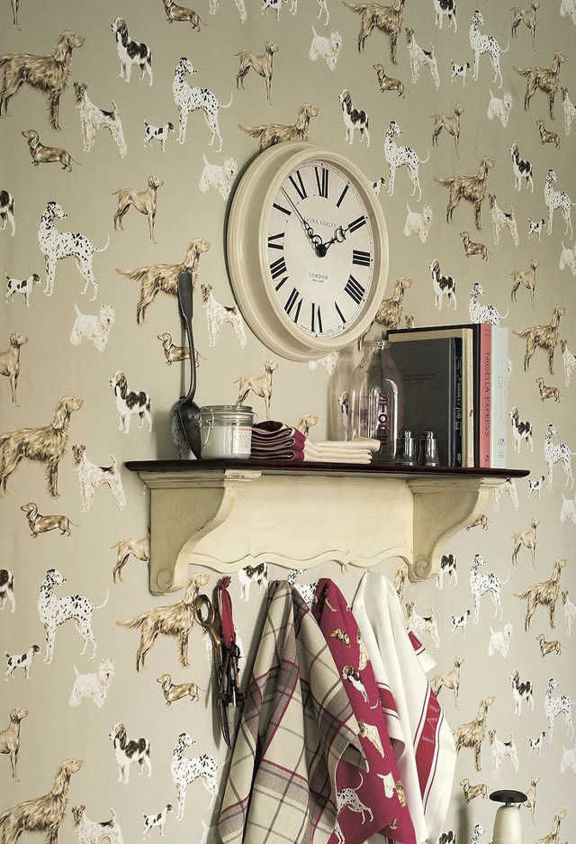 Clock wall shelf blanket vase free wallpaper - medium preview image