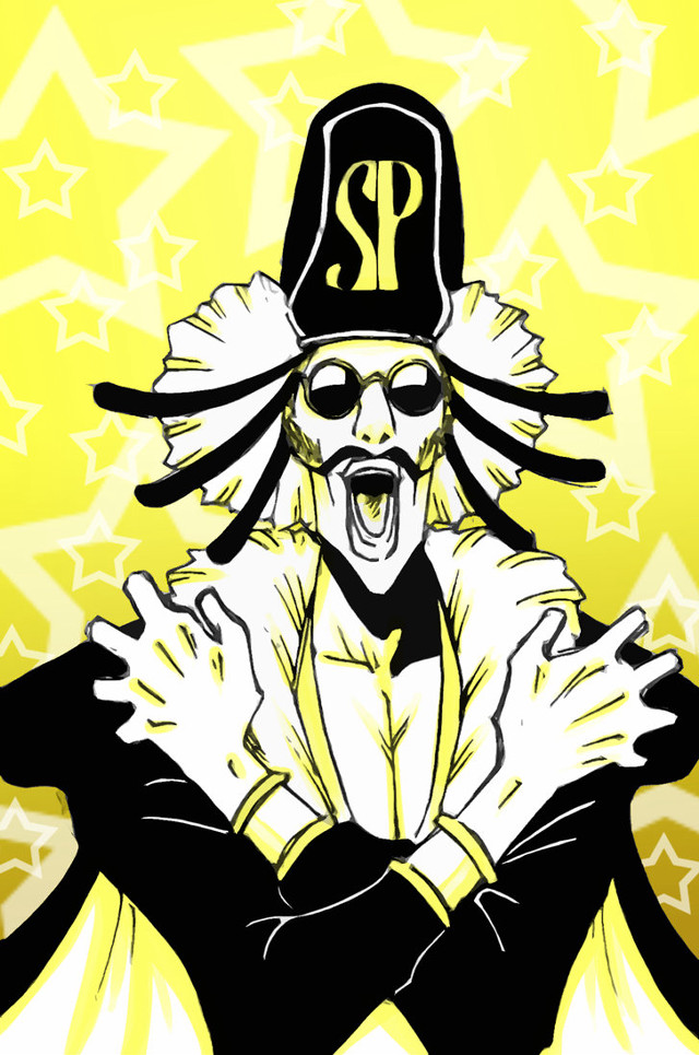 Cartoon character hat cape star free wallpaper - medium preview image