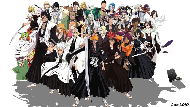 Anime characters swords black cat free wallpaper - medium preview image