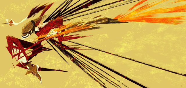 Bird long tail flying orange free wallpaper - medium preview image