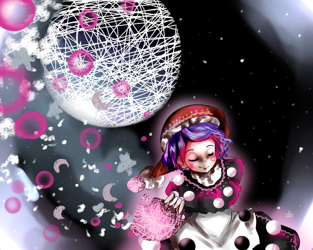 Girl pink hat polka dot free wallpaper - medium preview image