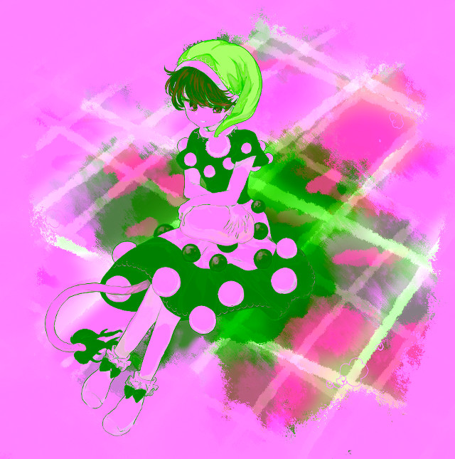 Woman polka dot dress pillow free wallpaper - medium preview image