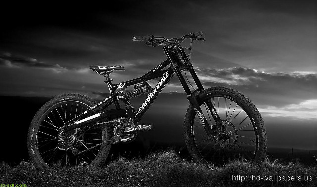Bike parked field dark sky free wallpaper - medium preview image