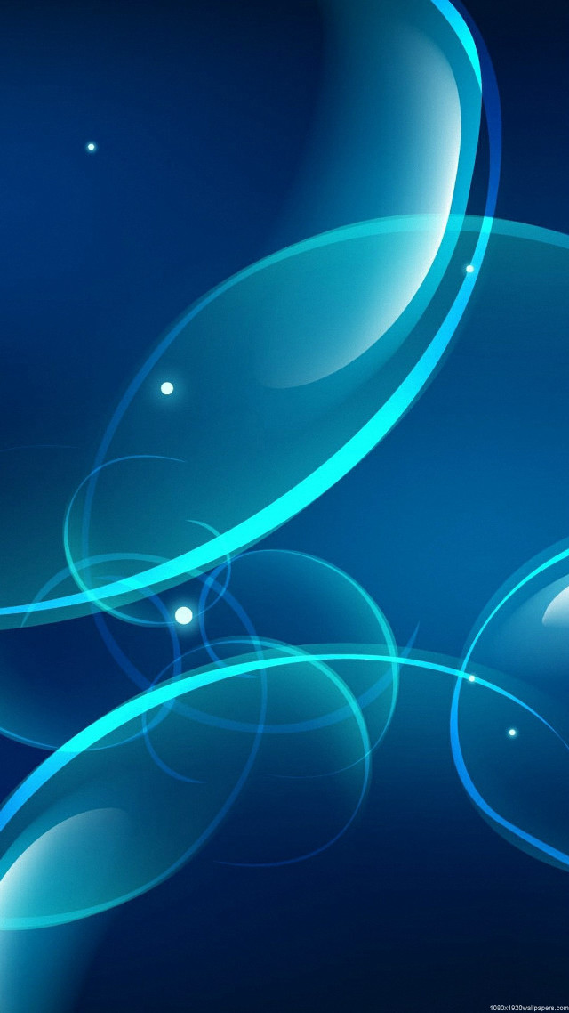 Blue abstract background circles bubbles free wallpaper - medium preview image
