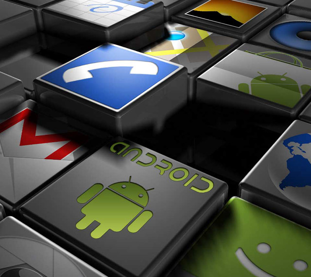 Colored icons black surface white free wallpaper - medium preview image
