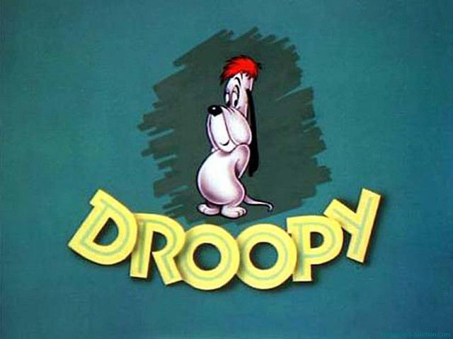 Cartoon dog red mohawk droppy free wallpaper - medium preview image