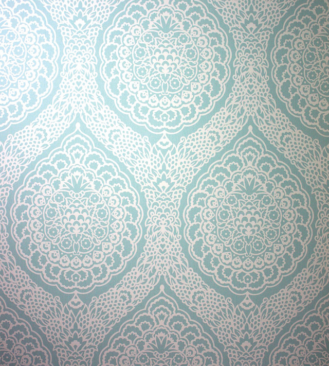 Blue wallpaper white wall pattern free wallpaper - medium preview image