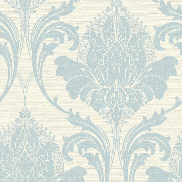 Blue white floral wallpaper design #4 free wallpaper - medium preview image