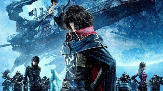 Fantasy ship poster man woman free wallpaper - medium preview image