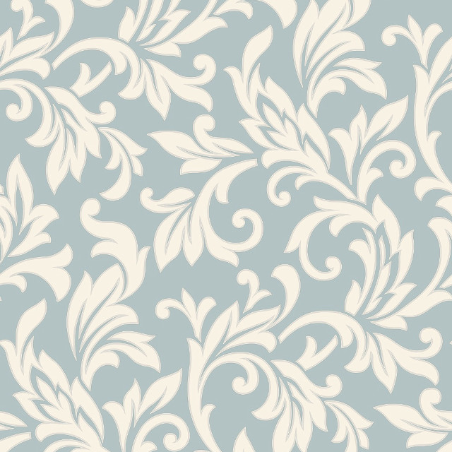 Blue white wallpaper floral design #4 free wallpaper - medium preview image