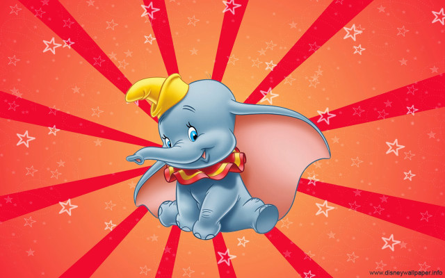Cartoon elephant yellow hat red free wallpaper - medium preview image