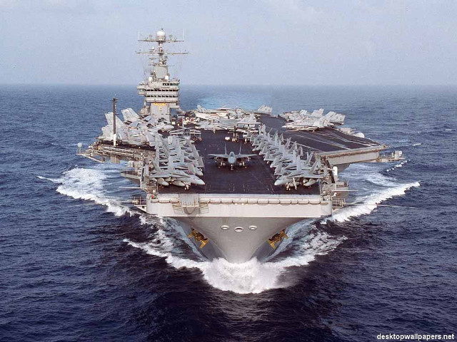 Large warship ocean sunburst clouds free wallpaper - medium preview image